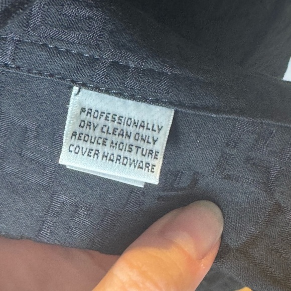 St. John Black Logo Textured Denim Jacket Size L - Picture 12 of 12